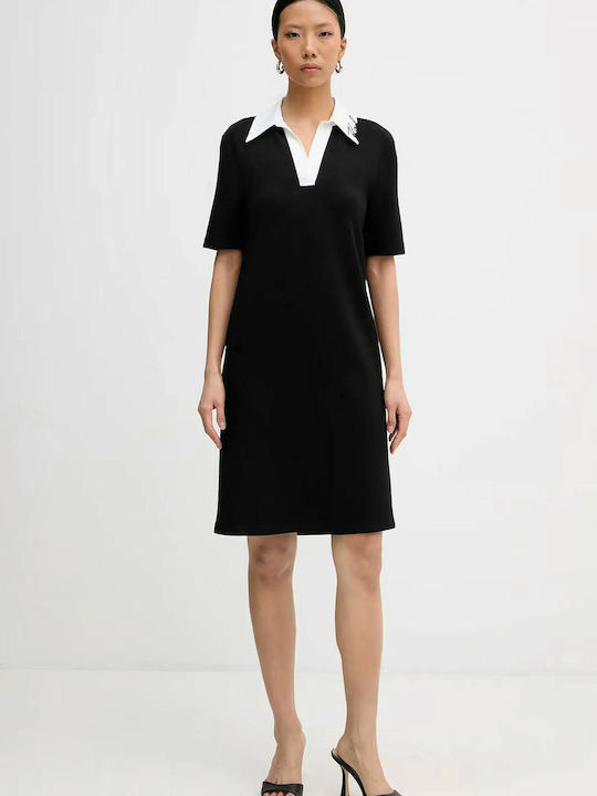 Summer Mini T-Shirt Dress Black
