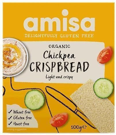 Gluten-free Organic Chickpea Crispbread 100g Amisa