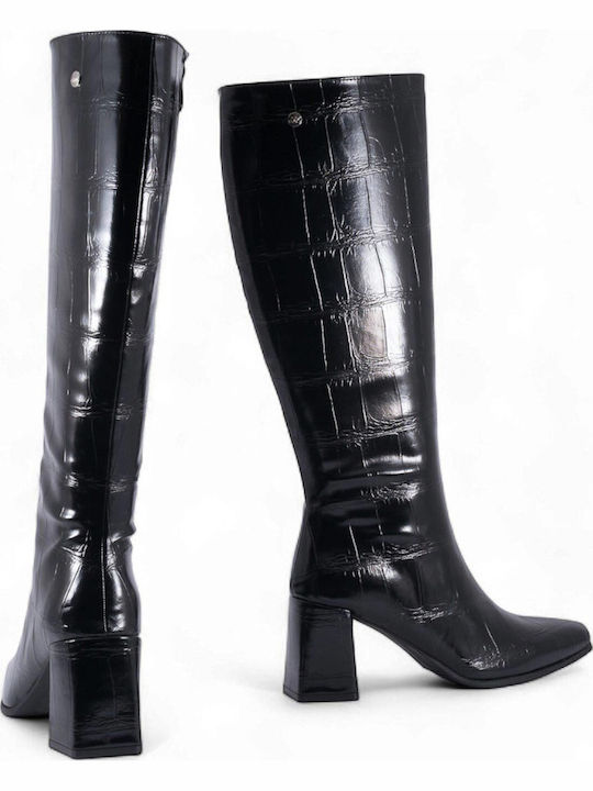 Medium Heel Women's Boots Black