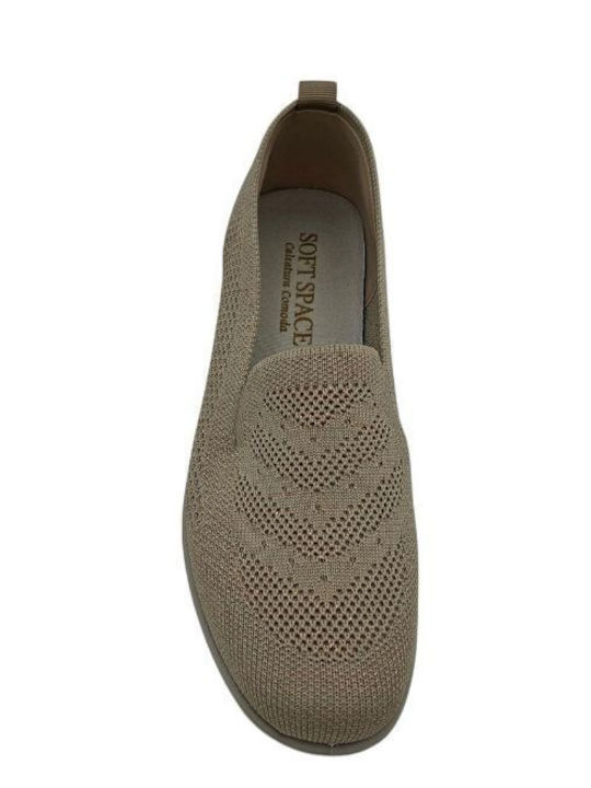 Women's Moccasins in Beige Color