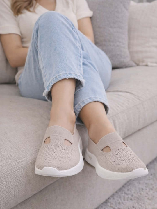 Damen Loafers in Beige Farbe