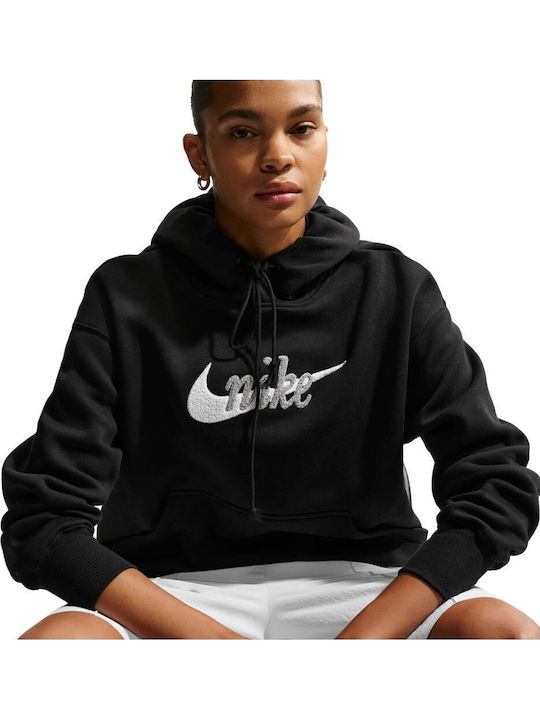 Sportswear Phoenix Long Women's Sweatshirt Hooded Black