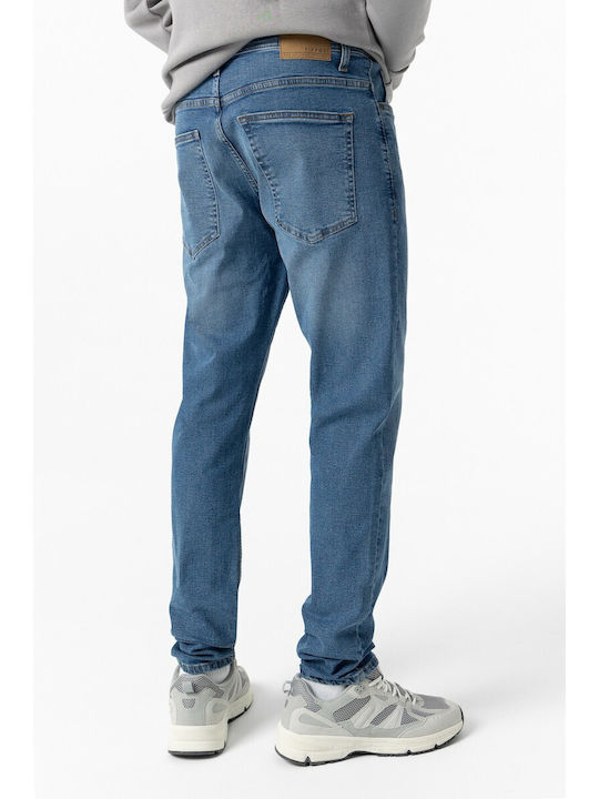 Tiffosi Men's Elastic Jeans Pants Regular Fit Tapered Blue