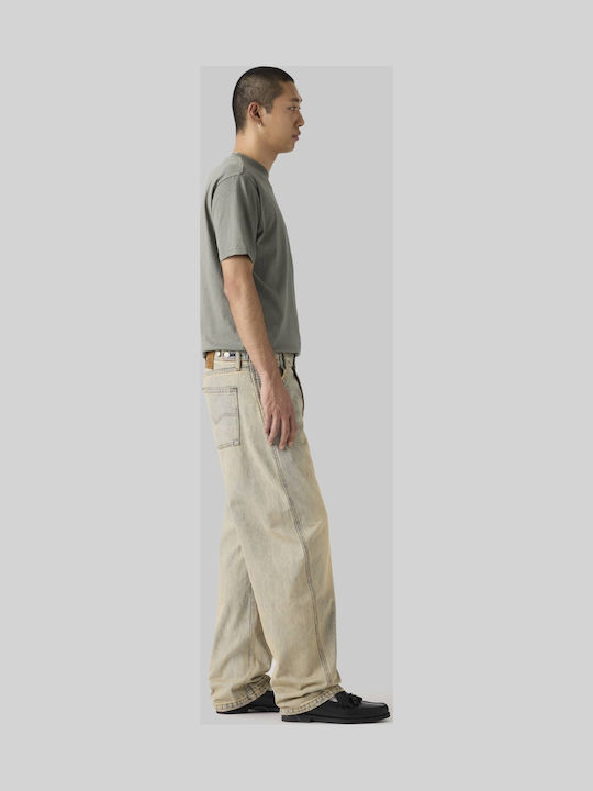 Ανδρικό Παντελόνι Τζιν με Loose Baggy Εφαρμογή Μπλε