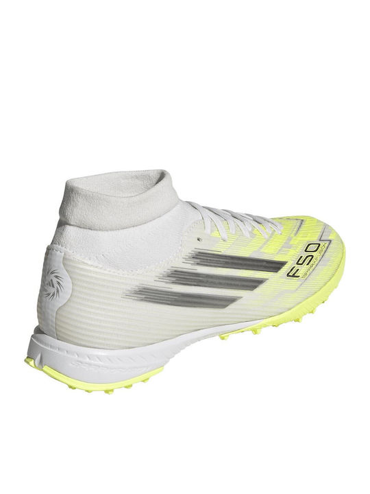 adidas F50 Sparkfusion League Футболни Обувки с Гумена Подметка Бели
