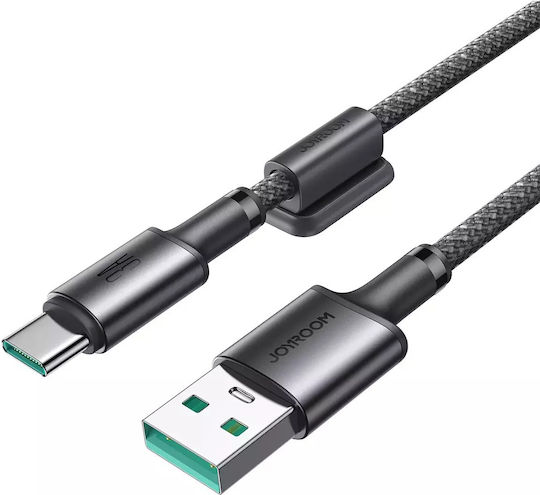 Joyroom S-A50 Unlimited Series Magnetic USB 2.0 Cable USB-C Male - USB-A 60W PD Gray 1.2m