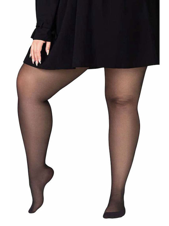 Women's Pantyhose 20 Den with Stitch Black