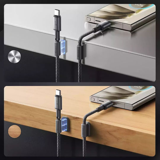 Joyroom S-A50 Unlimited Series Magnetic USB 2.0 Cable USB-C Male - USB-A 60W PD Gray 1.2m