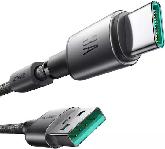 Joyroom S-A50 Unlimited Series Magnetic USB 2.0 Cable USB-C Male - USB-A 60W PD Gray 1.2m