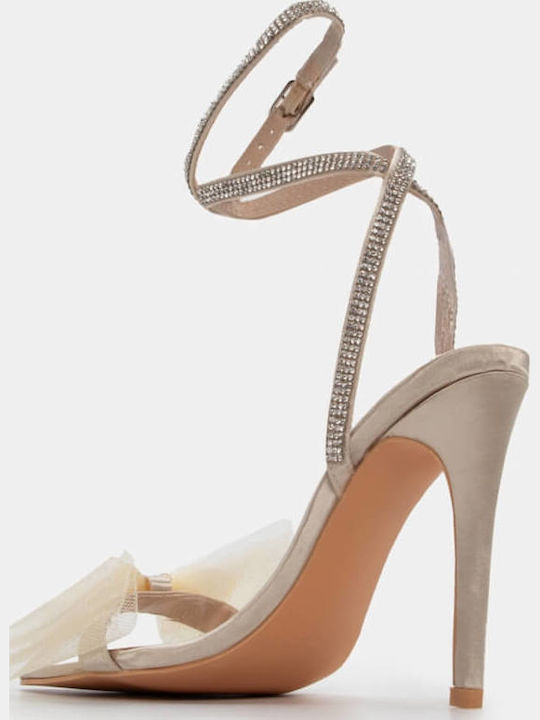 Sandals with Strass Gold