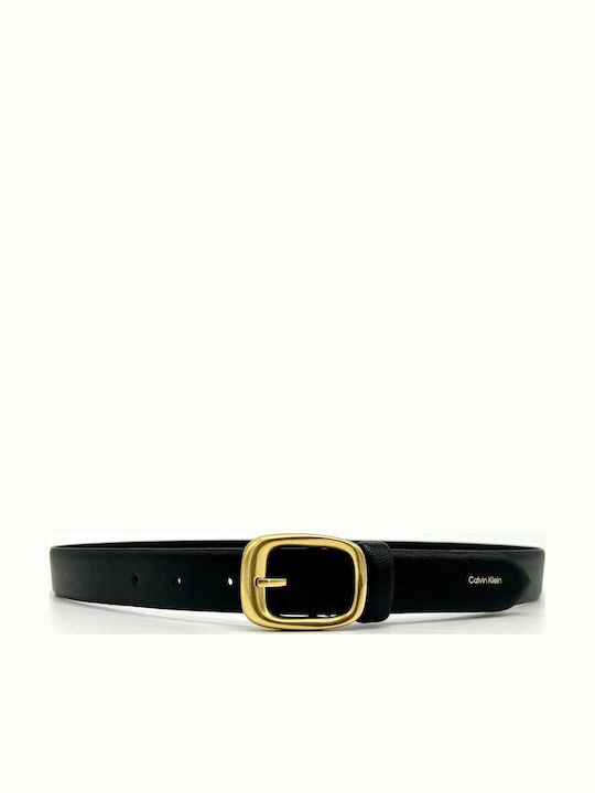 Leather Women's Belt Black