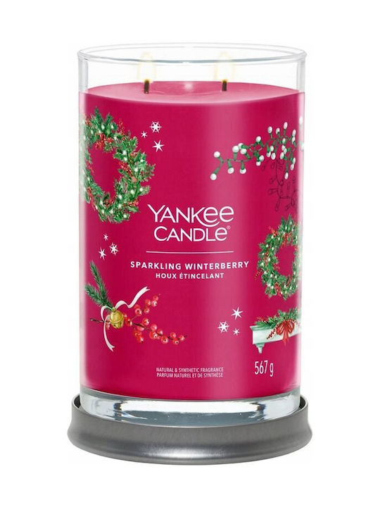 Yankee Candle Aromatic Candle Tumbler with Sparkling Winterberry Perfume 567gr