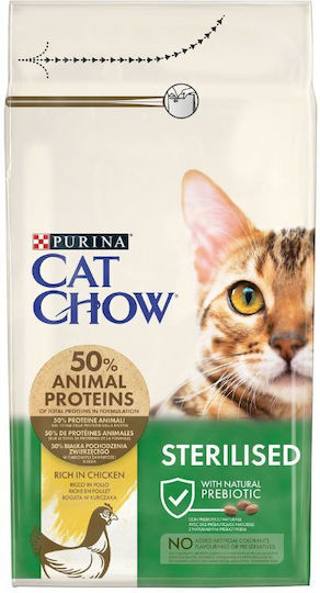 Cat Chow Trockenfutter für sterilisierte Katzen mit Fleisch / Huhn 1.5kg