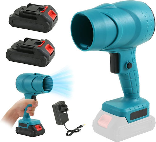 Handheld Leaf Blower 21V with 2 Batteries 1.3Ah