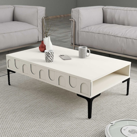 SteweHome Studentenmöbel-Sets Wohnzimmer 3 Stück Creme Schwarz