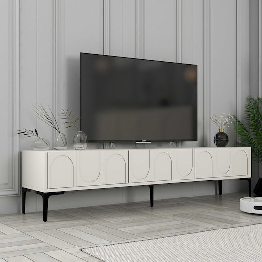 SteweHome Studentenmöbel-Sets Wohnzimmer 3 Stück Creme Schwarz