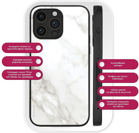 Sonique Umschlag Rückseite Silikon Weiß (Nothing Phone (3a))
