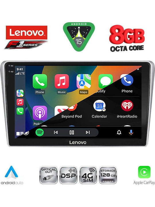 Lenovo Car Audio System for Toyota Avensis 2003-2009 (Bluetooth/USB/WiFi/GPS/Apple-Carplay/Android-Auto) with Touch Screen 9"