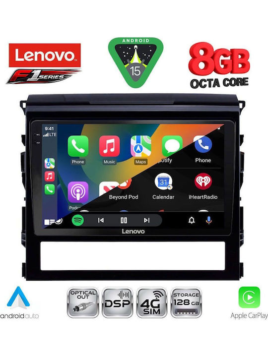 Lenovo Car Audio System for Toyota Land Cruiser 2016-2019 (Bluetooth/USB/WiFi/GPS/Apple-Carplay/Android-Auto) with Touch Screen 9"