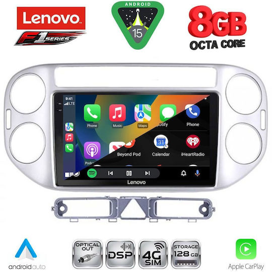 Lenovo Car Audio System for Volkswagen Tiguan 2004-2011 (Bluetooth/USB/WiFi/GPS/Apple-Carplay/Android-Auto) with Touch Screen 9"