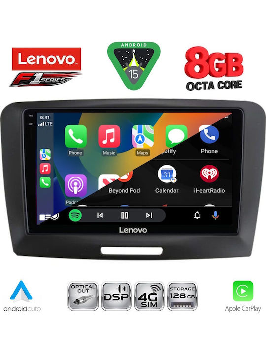 Lenovo Car Audio System for Skoda Superb 2008-2015 (Bluetooth/USB/WiFi/GPS/Apple-Carplay/Android-Auto) with Touch Screen 9"