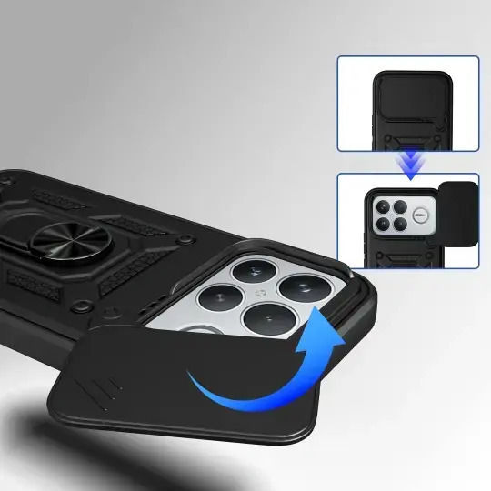 Tech-Protect Camshield Back Cover Σιλικόνης / Πλαστικό Μαύρο (Poco F8 Pro)