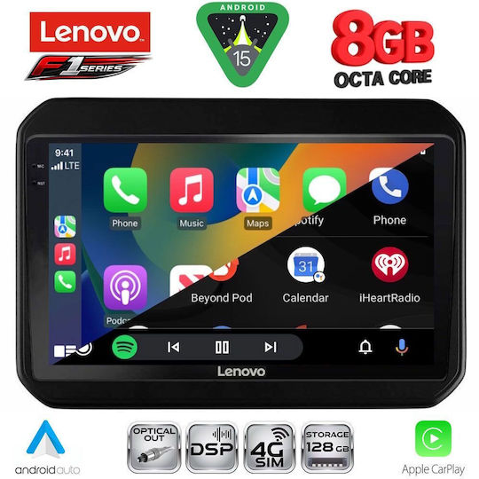 Lenovo Ηχοσύστημα Αυτοκινήτου για Suzuki Ignis 2016 (Bluetooth/USB/WiFi/GPS/Apple-Carplay/Android-Auto) με Οθόνη Αφής 9"