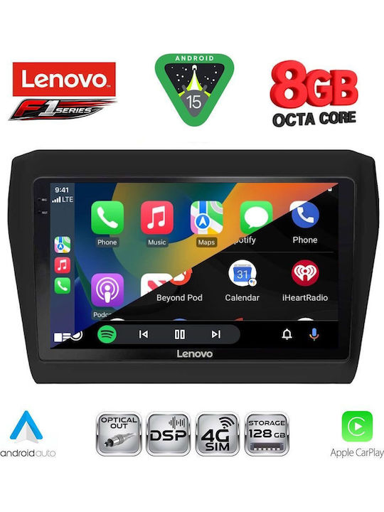 Lenovo Car Audio System for Suzuki Swift 2017 (Bluetooth/USB/WiFi/GPS/Apple-Carplay/Android-Auto) with Touch Screen 9"