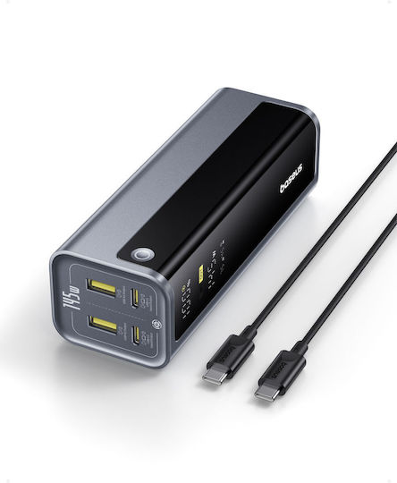 Baseus EnerGeek GP12 Power Bank 20800mAh 145W with 2 USB-A Ports and 2 USB-C Ports Gray