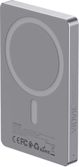 Vidvie PB789 MagSafe Power Bank 5000mAh 20W with USB-C Port Power Delivery Gray