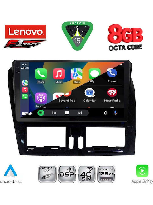 Lenovo Car Audio System for Volvo XC 60 2009-2017 (Bluetooth/USB/WiFi/GPS/Apple-Carplay/Android-Auto) with Touch Screen 9"