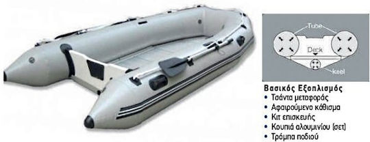 Sail Marine Inflatable Boat with inflatable hull V 2 Person 2.30m x 1.37m