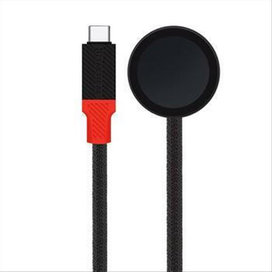Tactical Recce 3:20 Cable Apple Watch Black Red