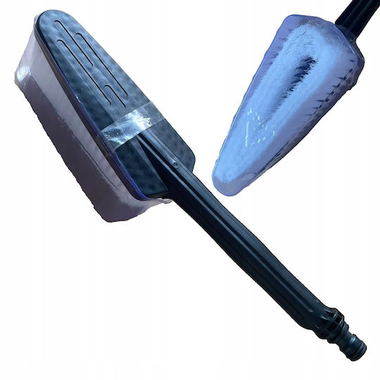 Car Wash Brush Garden Hose Connection Soft Bristles Cars Motorcycles Durable Ergonomic Black