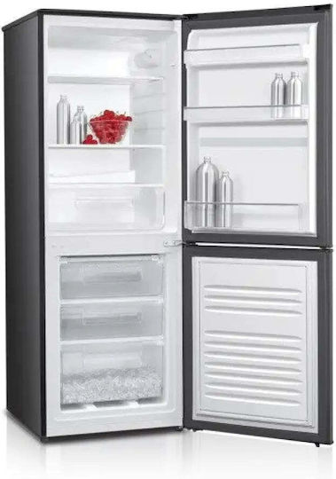 MPM Ψυγειοκαταψύκτης 207lt Υ150xΠ55xΒ58εκ. Γκρι MPM-215-KB-39/E