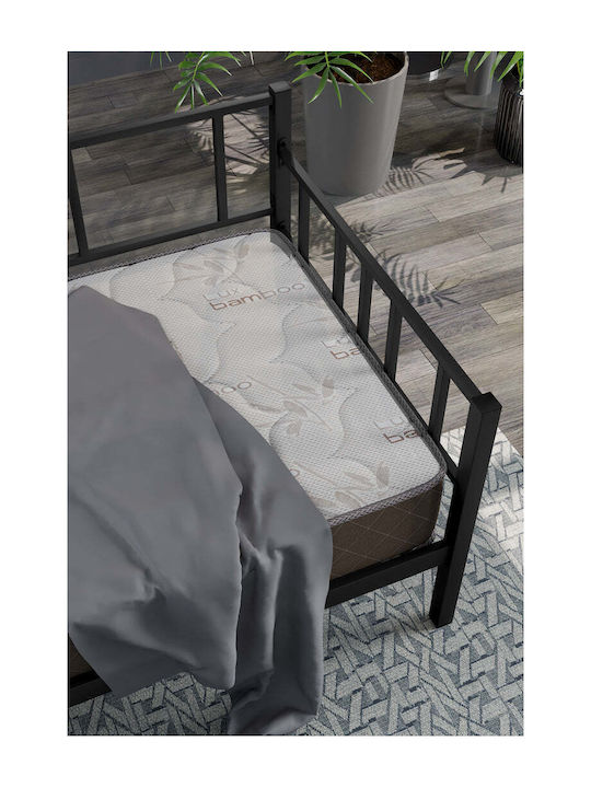 Μεταλλικό Daybed Μαύρο Μονό 90x190 – Πολυλειτουργικό Κρεβάτι 100x200 Cm
