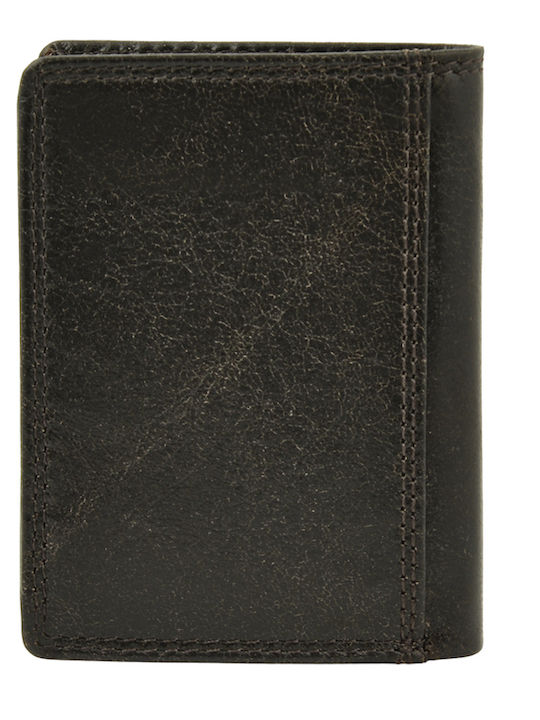 Leather Men's Wallet Classic with RFID Gray