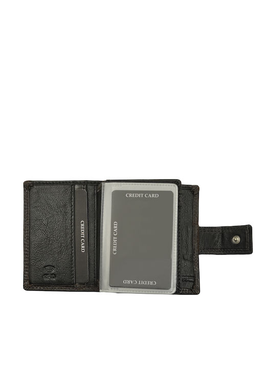Δερμάτινο Ανδρικό Πορτοφόλι με RFID Γκρι