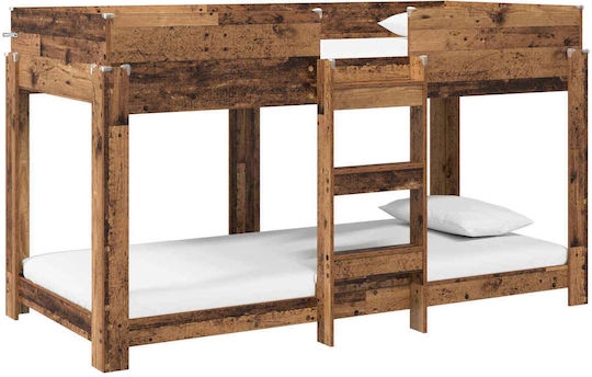 Kinderbett Koje Einzeln Braun für Matratze 100x200cm