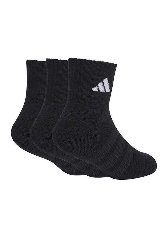 adidas Παιδικά Σοσόνια Μαύρες 3 Ζευγάρια