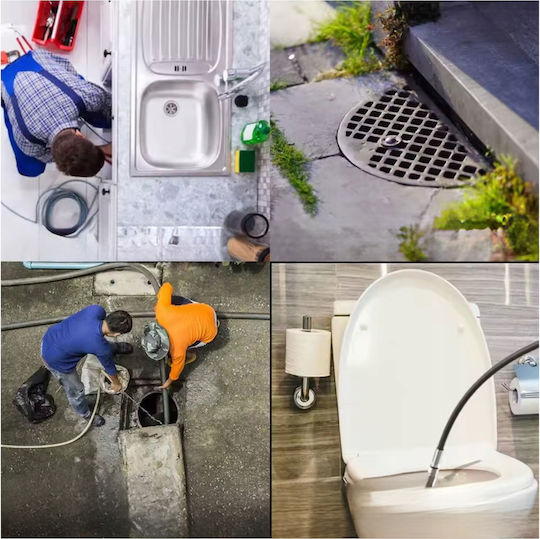 Duza Cu Arc Pentru Canalizare 1/4" Din Alamă Cu Jet Rotativ Pentru Țevi Canalizări Vase De Toaletă