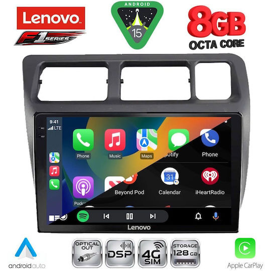 Lenovo Car Audio System for Toyota Corolla 1992-1997 (Bluetooth/USB/WiFi/GPS/Apple-Carplay/Android-Auto) with Touch Screen 9"