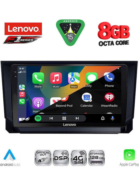 Lenovo Car Audio System for Seat Arona / Ibiza 2018 (Bluetooth/USB/WiFi/GPS/Apple-Carplay/Android-Auto) with Touch Screen 9"