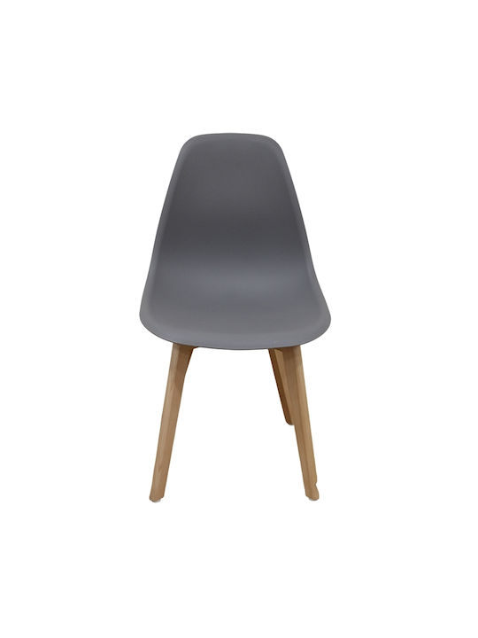 Loft Plus Dining Room Polypropylene Chair Grey 46x46x41cm
