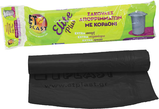 Et Plast Scented Trash Bags Capacity 100lt with Drawstring 70x95cm 10pcs Purple