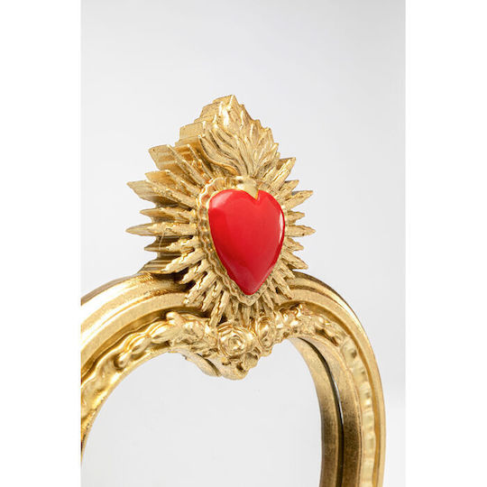 Kare Design Καθρέπτης Μακιγιάζ Επιτραπέζιος 36.5x9cm Χρυσός