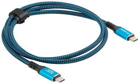 Lanberg USB 4 Video Cable USB-C male - USB-C 240W PD Μαύρο 0.5m CA-CMCM-44CU-0005-BK