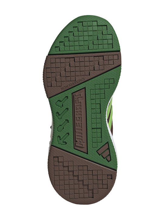 Kids Sports Shoes Running with Hoop & Loop Closure Green