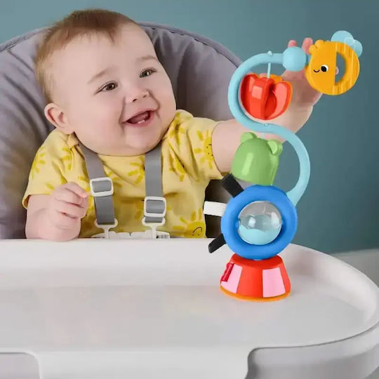 Fisher Price Sensorisches Baby Aktivitätsspielzeug mit Saugnapf mit Sounds für 3+ Monate