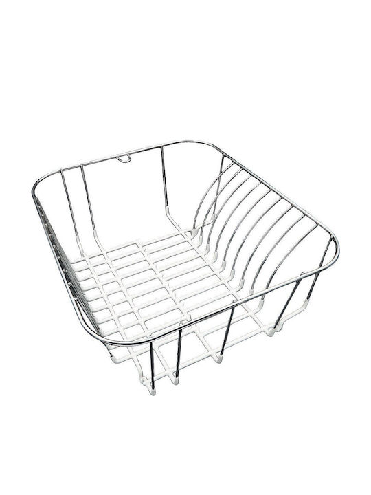 Klikareto Metallic Sink Strainer White 37x31x12cm